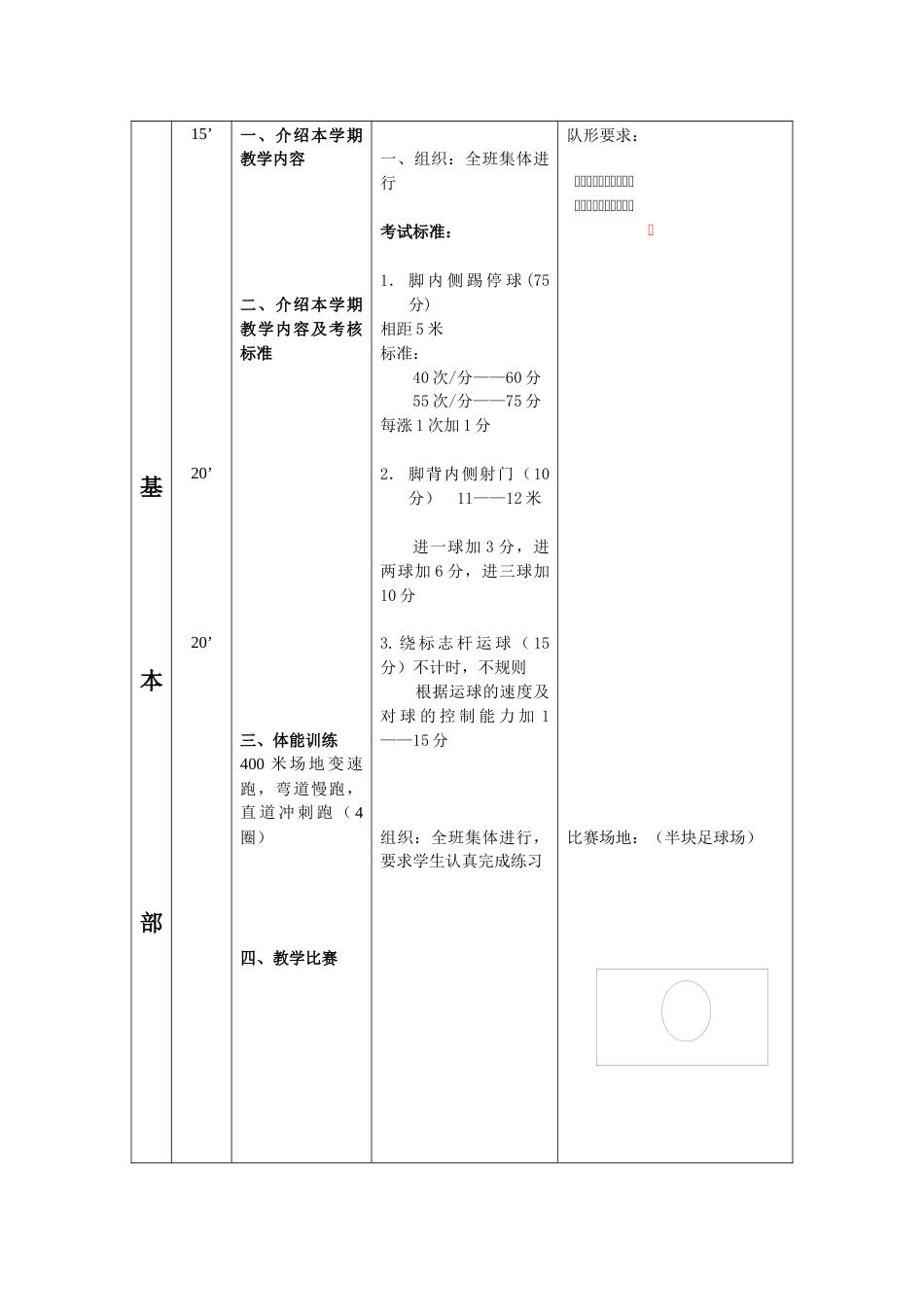 完整足球模块教案（16课时）_第2页