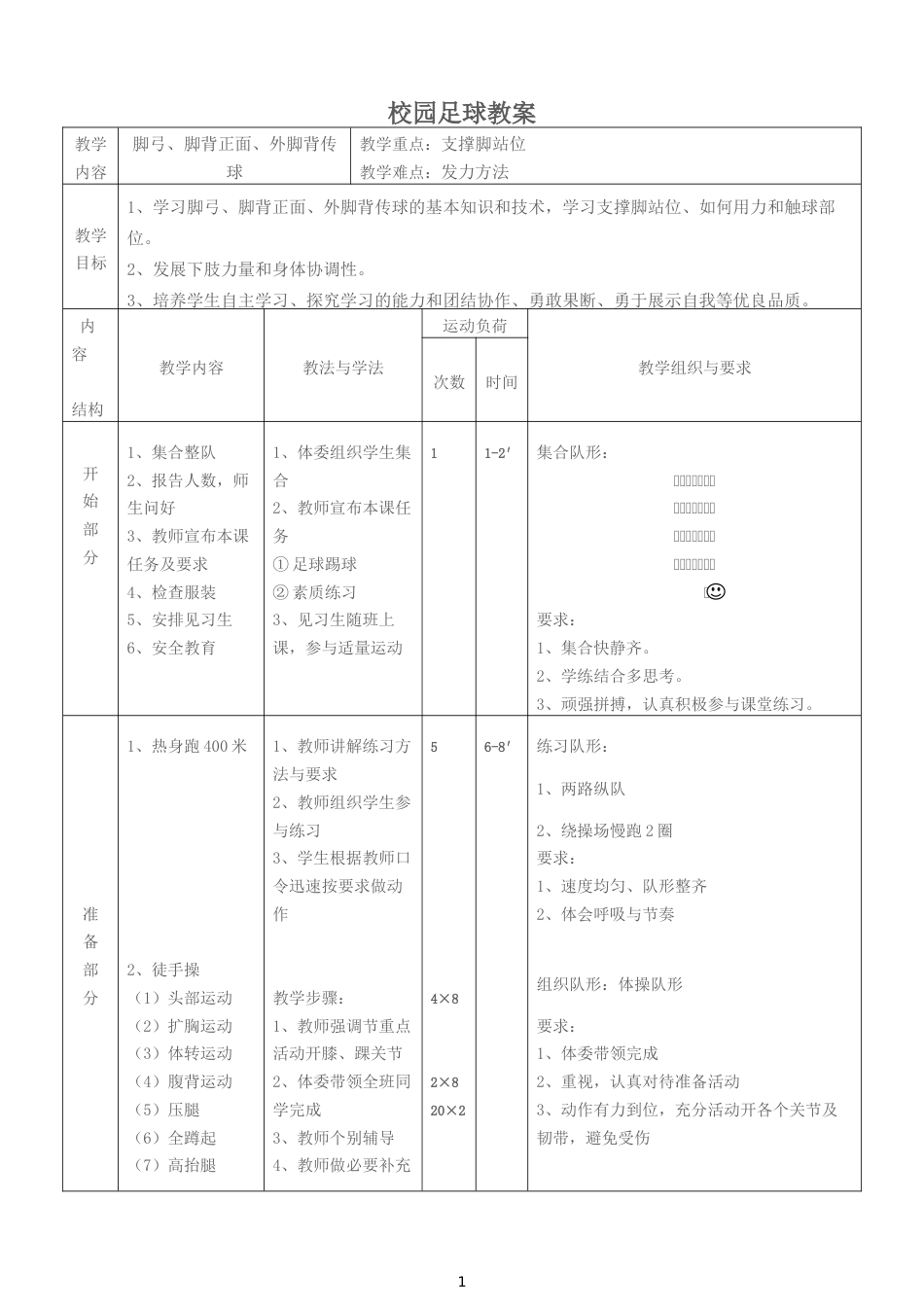 校园足球教案_第1页