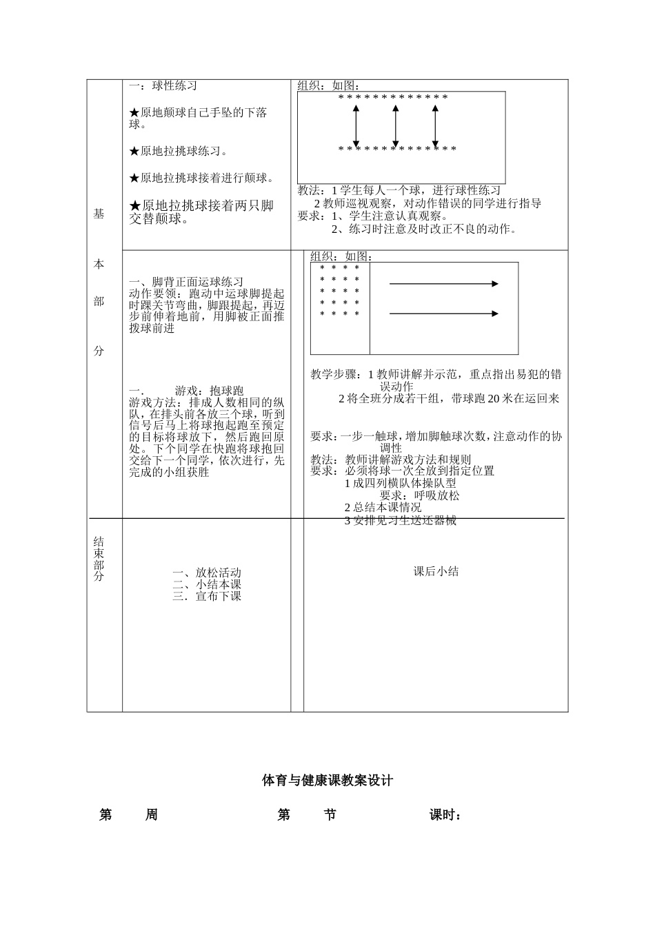 中小学足球教案（10课时）_第3页