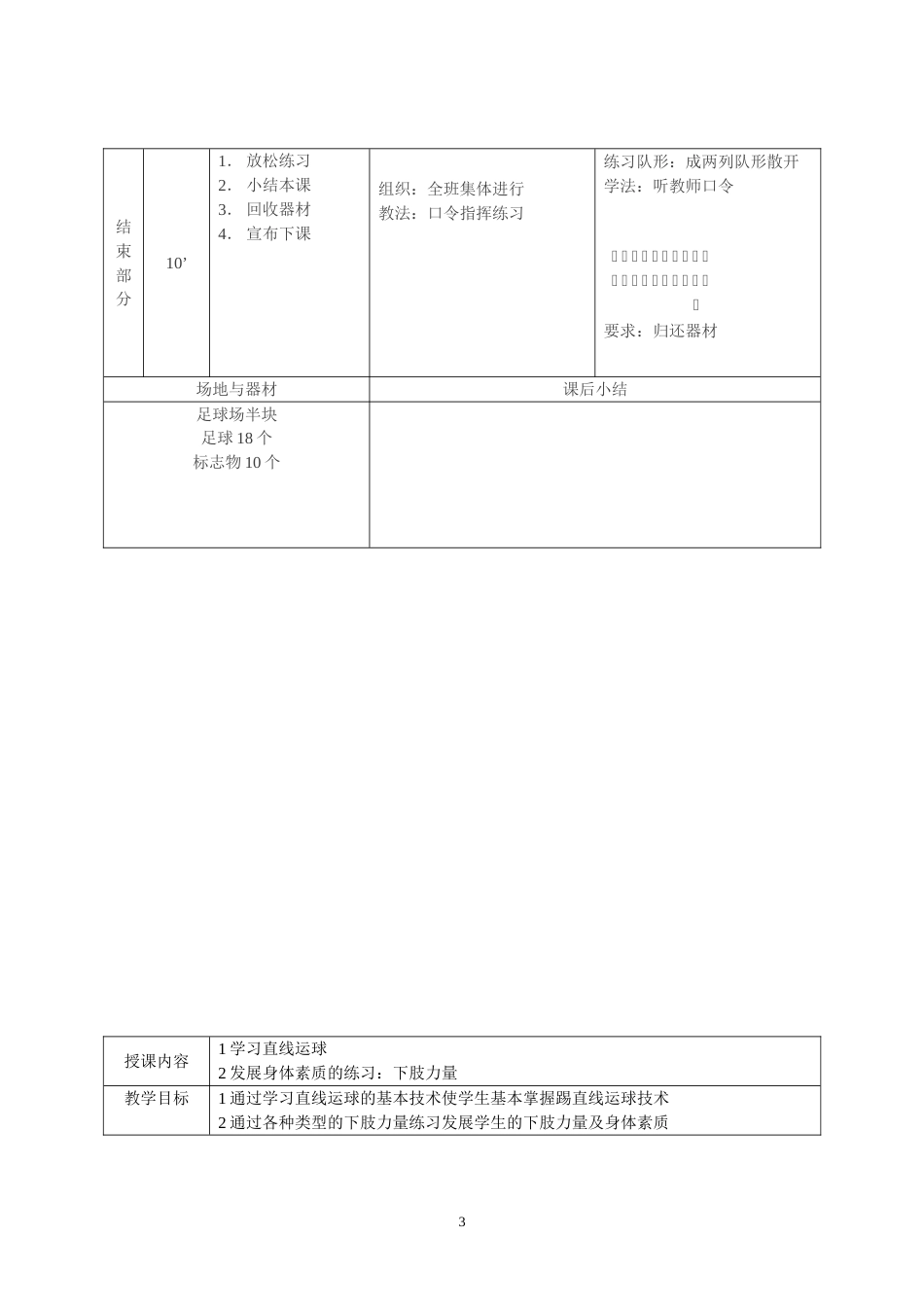 足球课教案全集通用（课时教案）_第3页