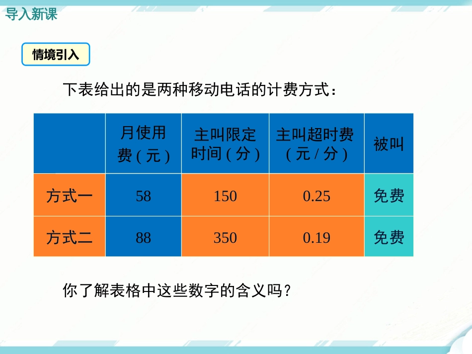 初中数学【7年级上】3.4 第4课时 电话计费问题_第3页