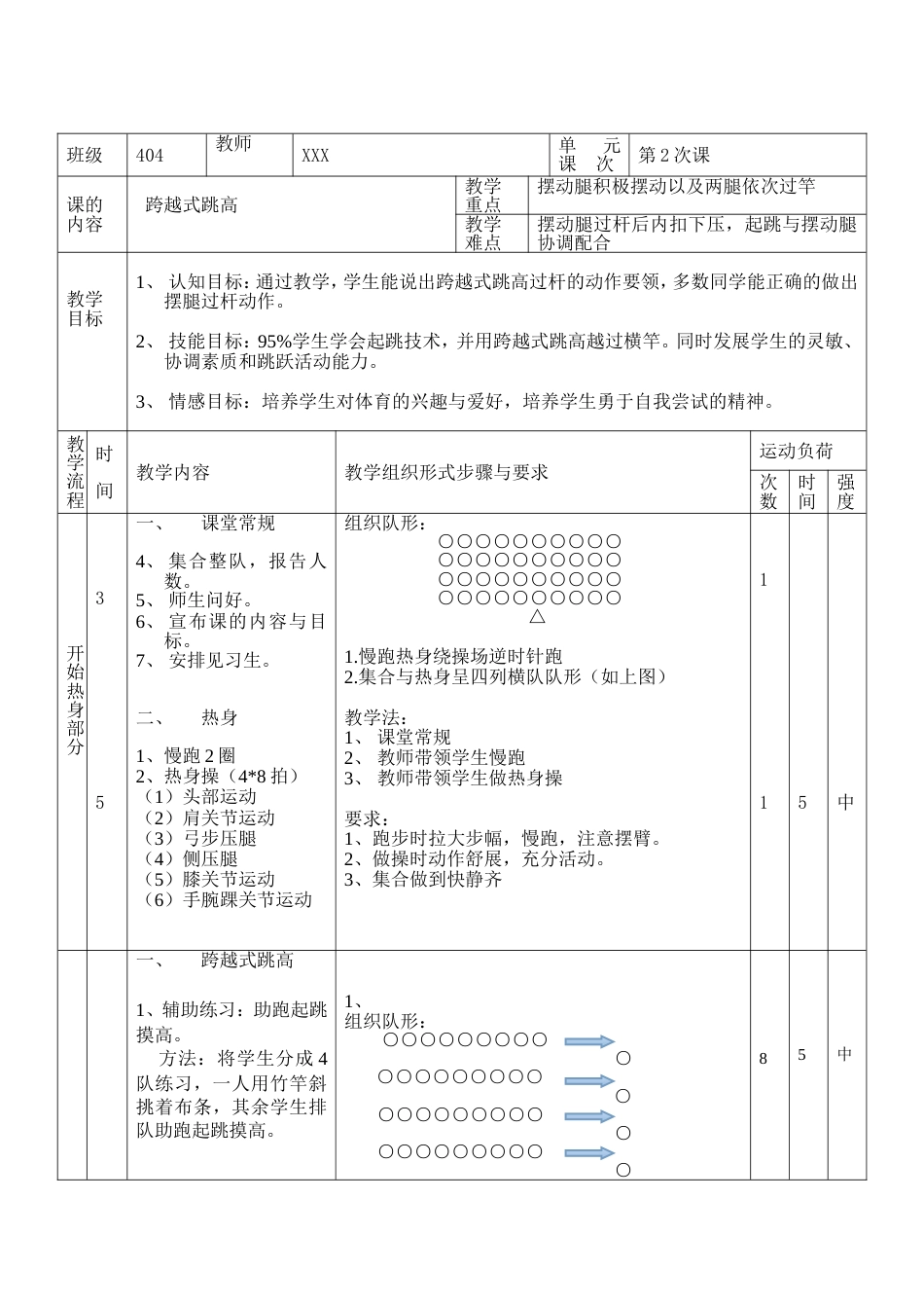 小学跨越式跳高教案_第3页