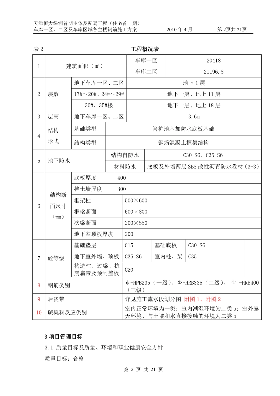 恒大绿洲钢筋施工方案文字（21P）_第2页