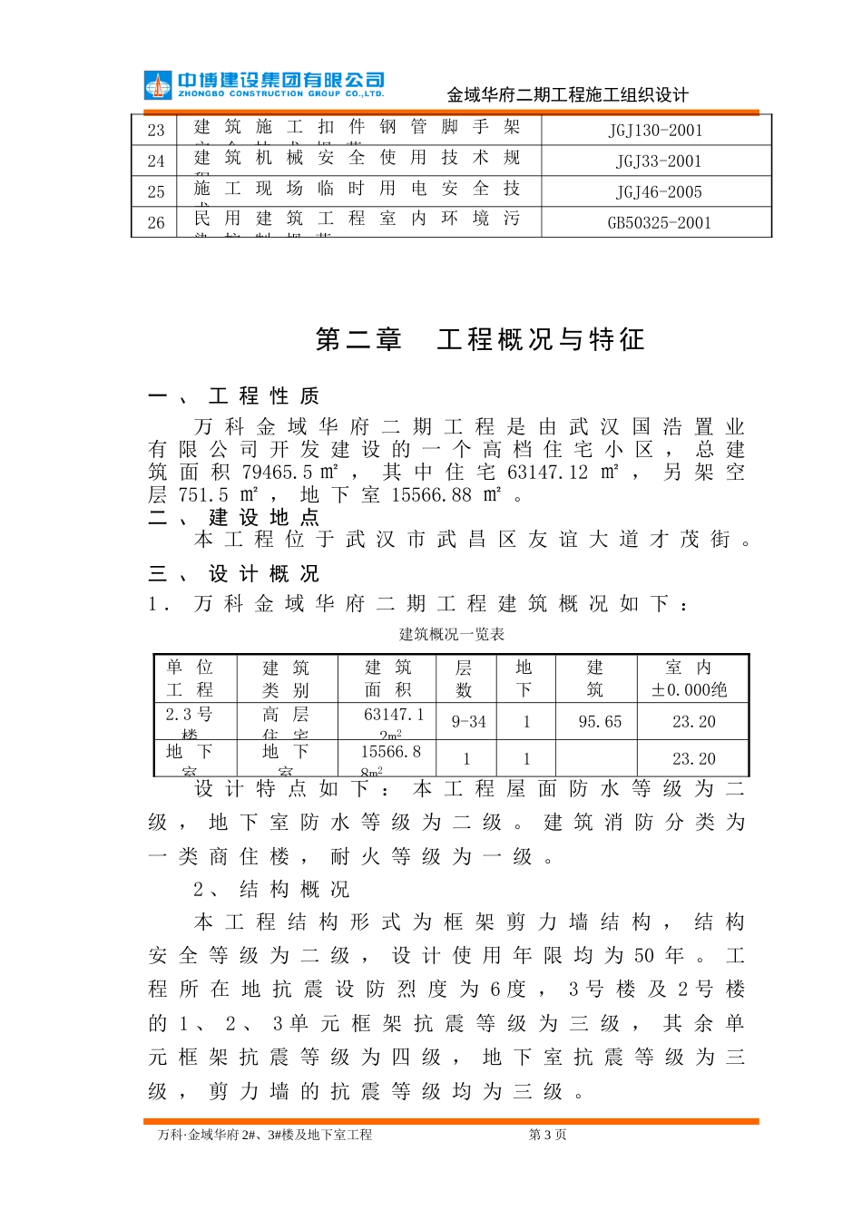 万科金域华府二期工程施工组织设计（180P）_第3页