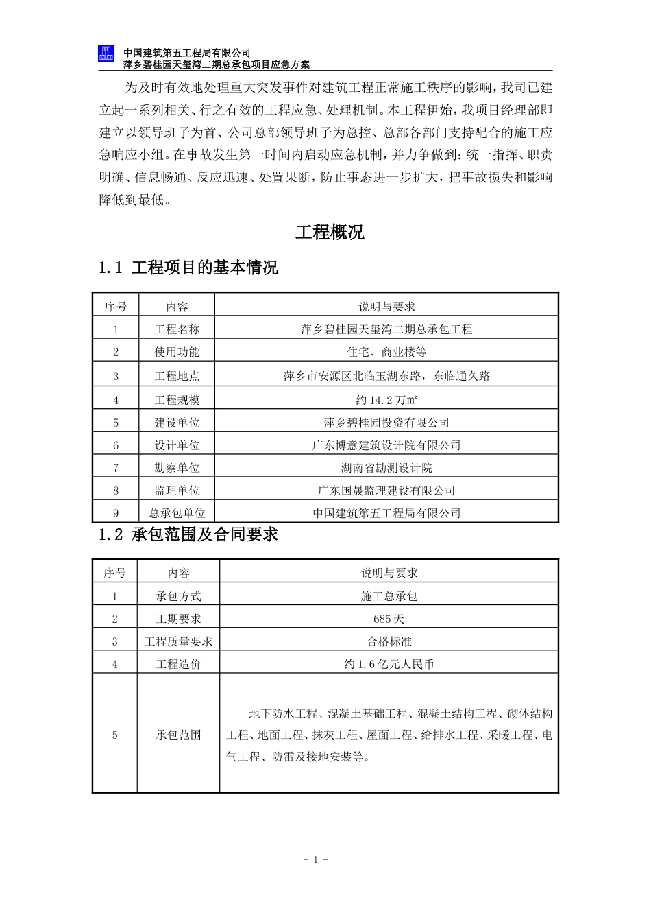 中建五局建筑工程应急预案（35P）_第3页