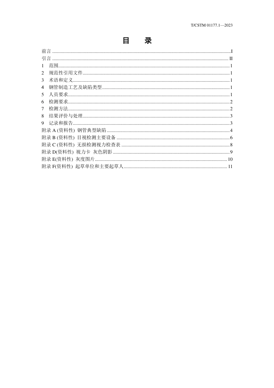 T∕CSTM 01177.1-2023 钢管缺陷检测 第1部分：目视法_第2页