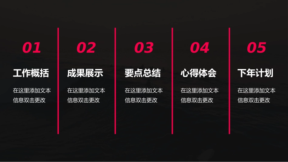 2020企业大气简约动态视频背景年终工作汇报动态PPT模板_第2页