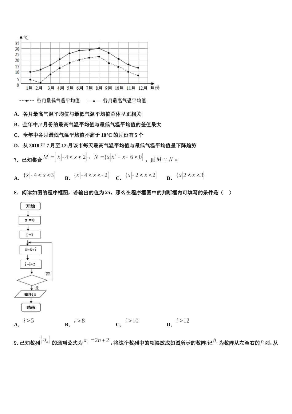 2023-2024学年福建厦门湖滨中学数学高三上期末统考试题含解析_第3页