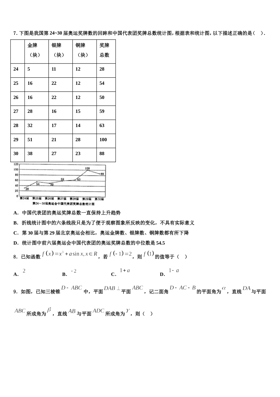 2023-2024学年黑龙江省萝北县朝鲜族学校高三上数学期末质量跟踪监视试题含解析_第2页