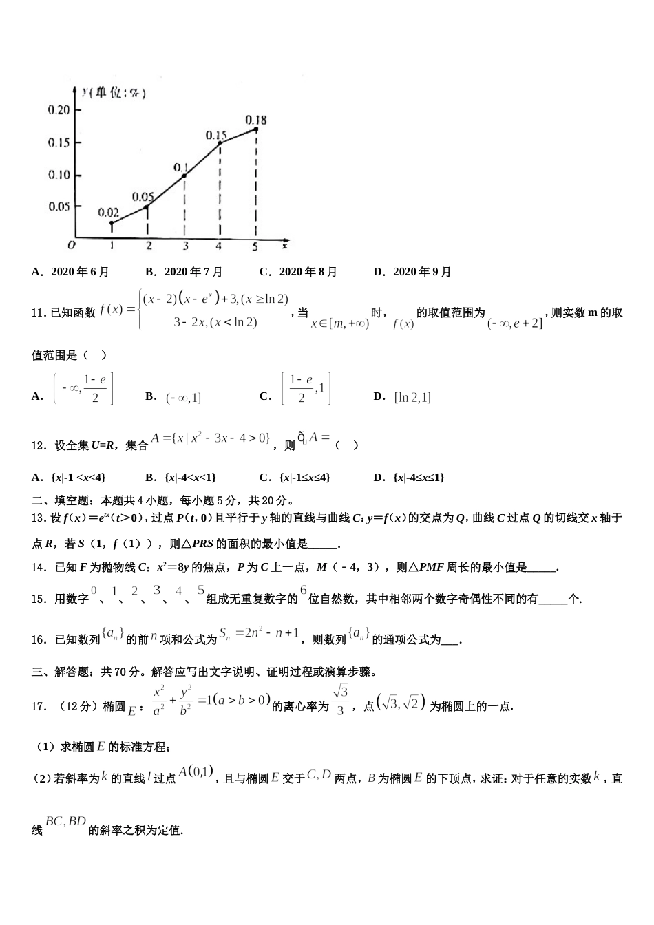 2024届广东省广州市培正中学高三数学第一学期期末质量检测模拟试题含解析_第3页