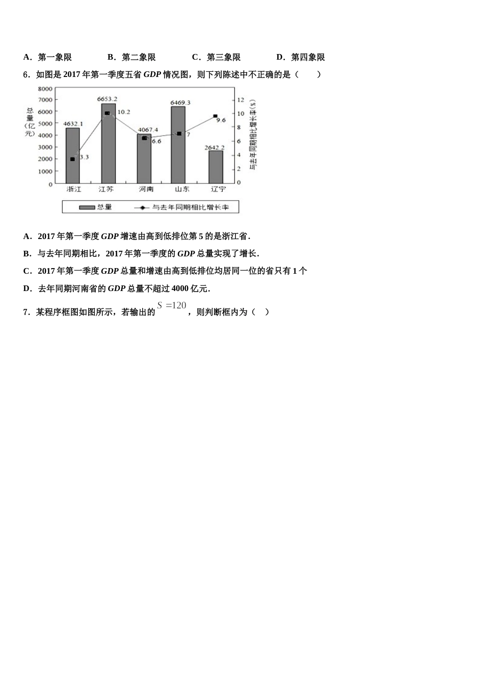 2024届宁夏吴忠市盐池高级中学数学高三第一学期期末综合测试试题含解析_第2页