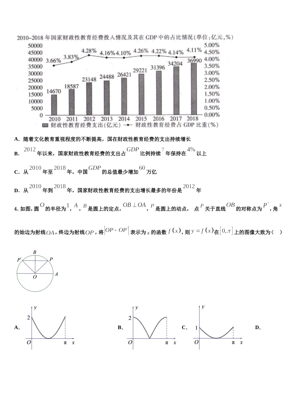 2024年广东省汕尾市高三上数学期末统考模拟试题含解析_第2页