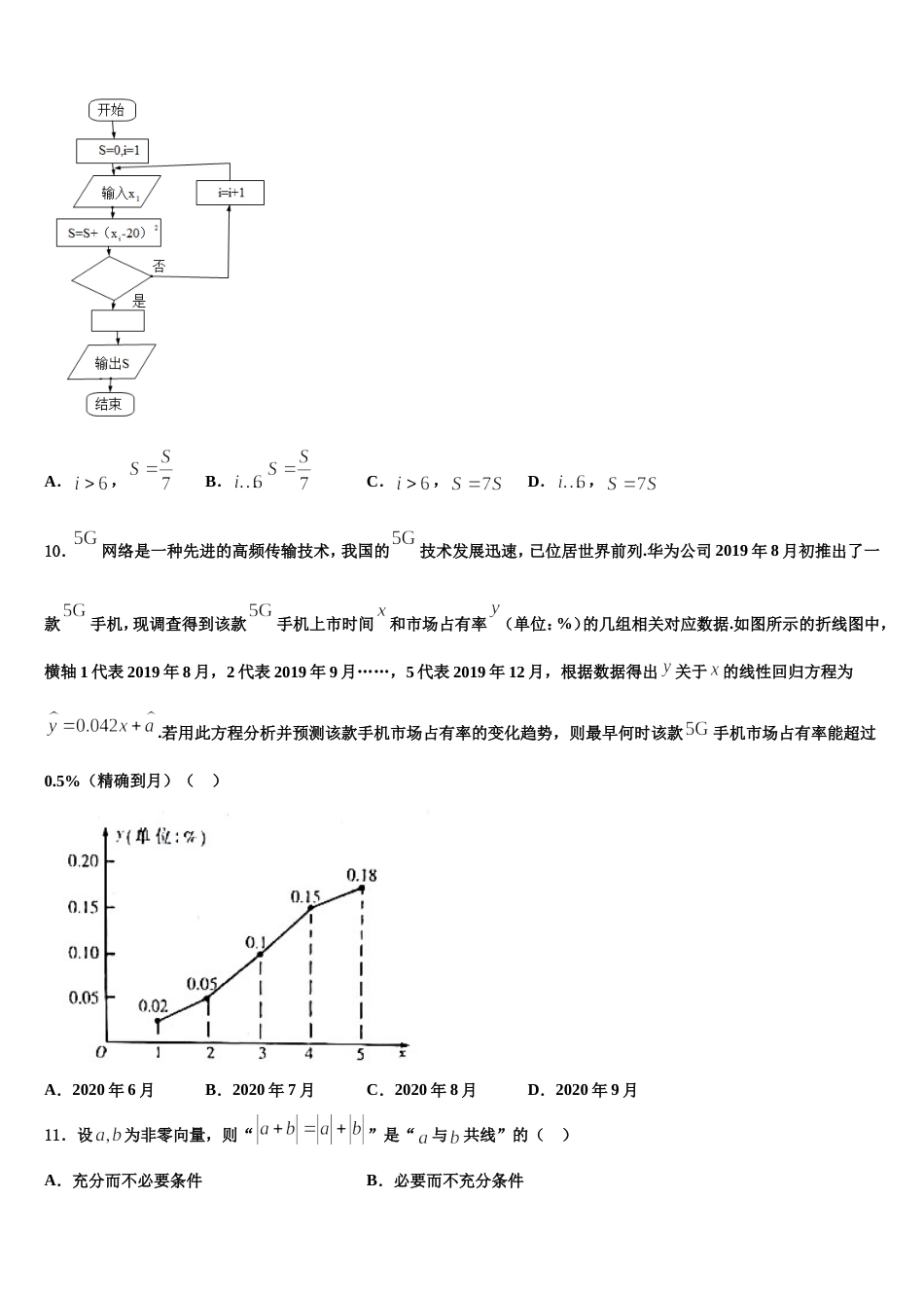 2024年河北省河间市十四中数学高三第一学期期末复习检测试题含解析_第3页