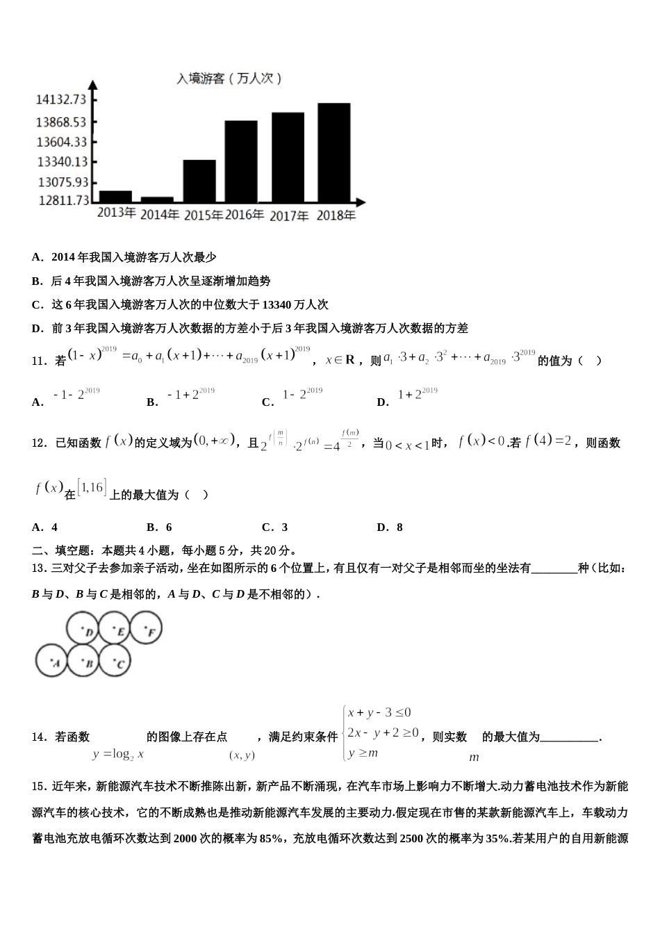 福建宁德市2024年高三数学第一学期期末质量检测模拟试题含解析_第3页