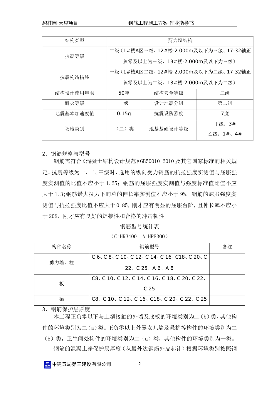 碧桂园·天玺项目-钢筋工程施工方案-作业指导书（29P）_第3页