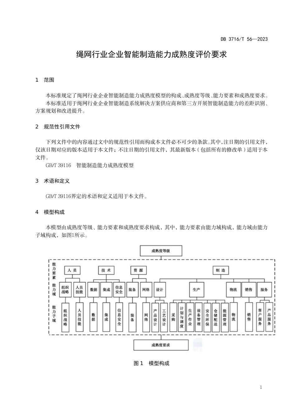 DB3716∕T 56-2023 绳网行业企业智能制造能力成熟度评价要求_第3页