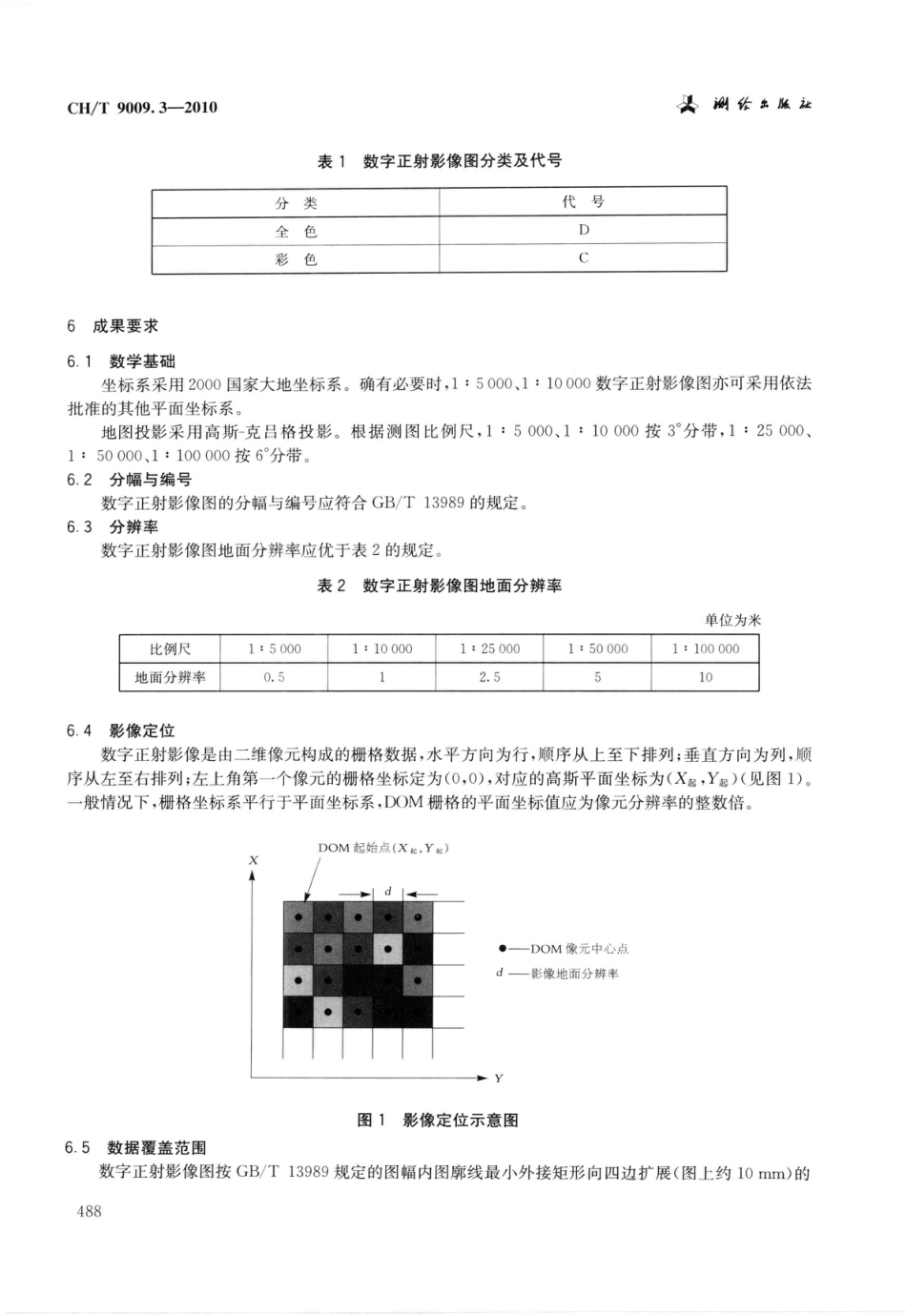 CH∕T 9009.3-2010 基础地理信息数字成果1：5000、1：10000、1：25000、1：50000、1：100000数字正射影像图_第3页