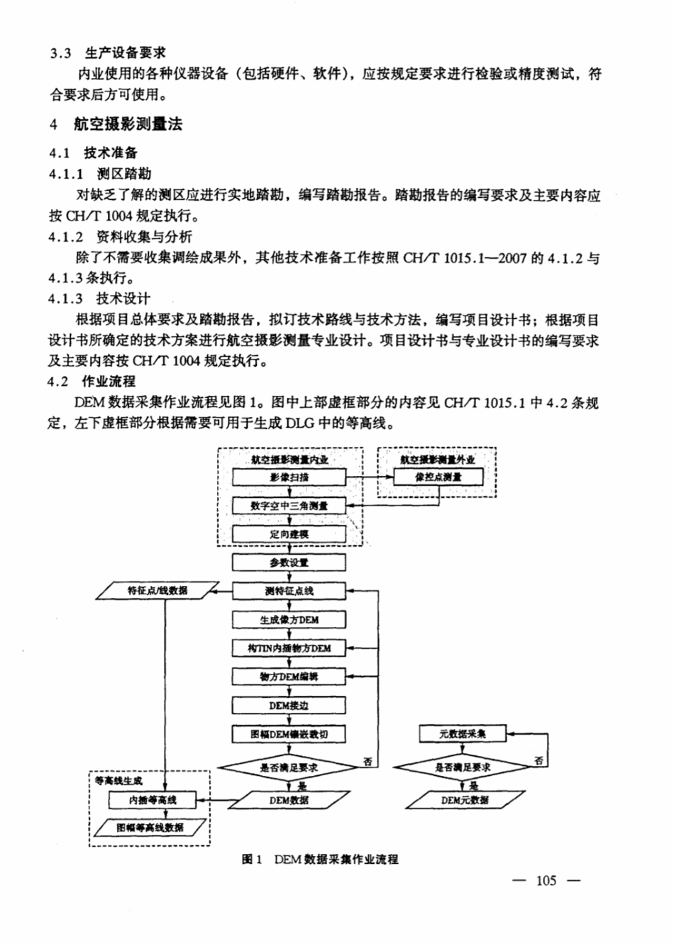 CH∕T 1015.2-2007 基础地理信息数字产品1：10000 1：50000生产技术规程 第2部分：数字高程模型（DEM）_第3页