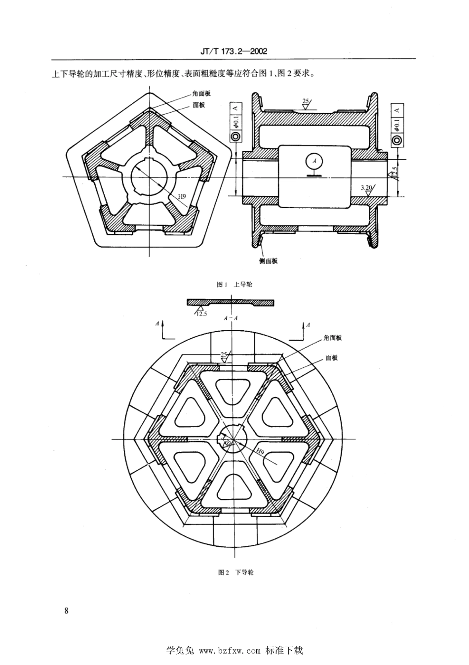 JT∕T 173.2-2002 链斗挖泥船专用设备修理技术要求 第2部分：斗链导轮_第3页