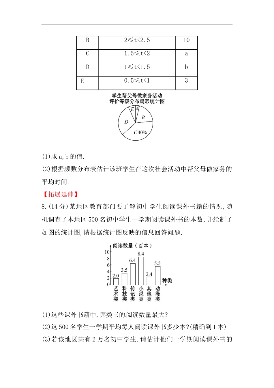 八年级数学下册知识点汇聚测试卷：平均数深入测试（含详解）_第3页