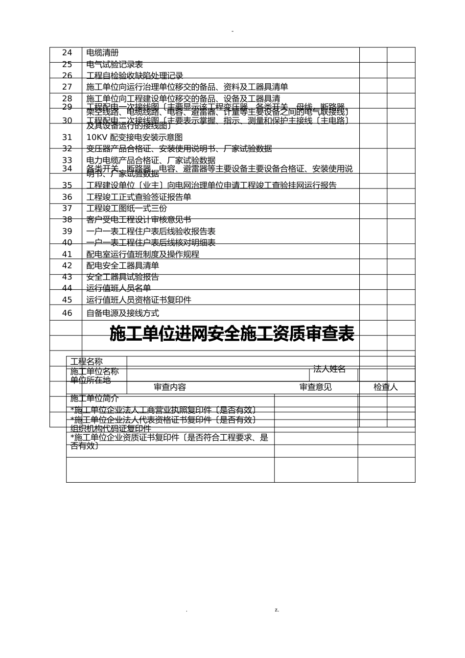 10kV配电工程验收资料_第2页