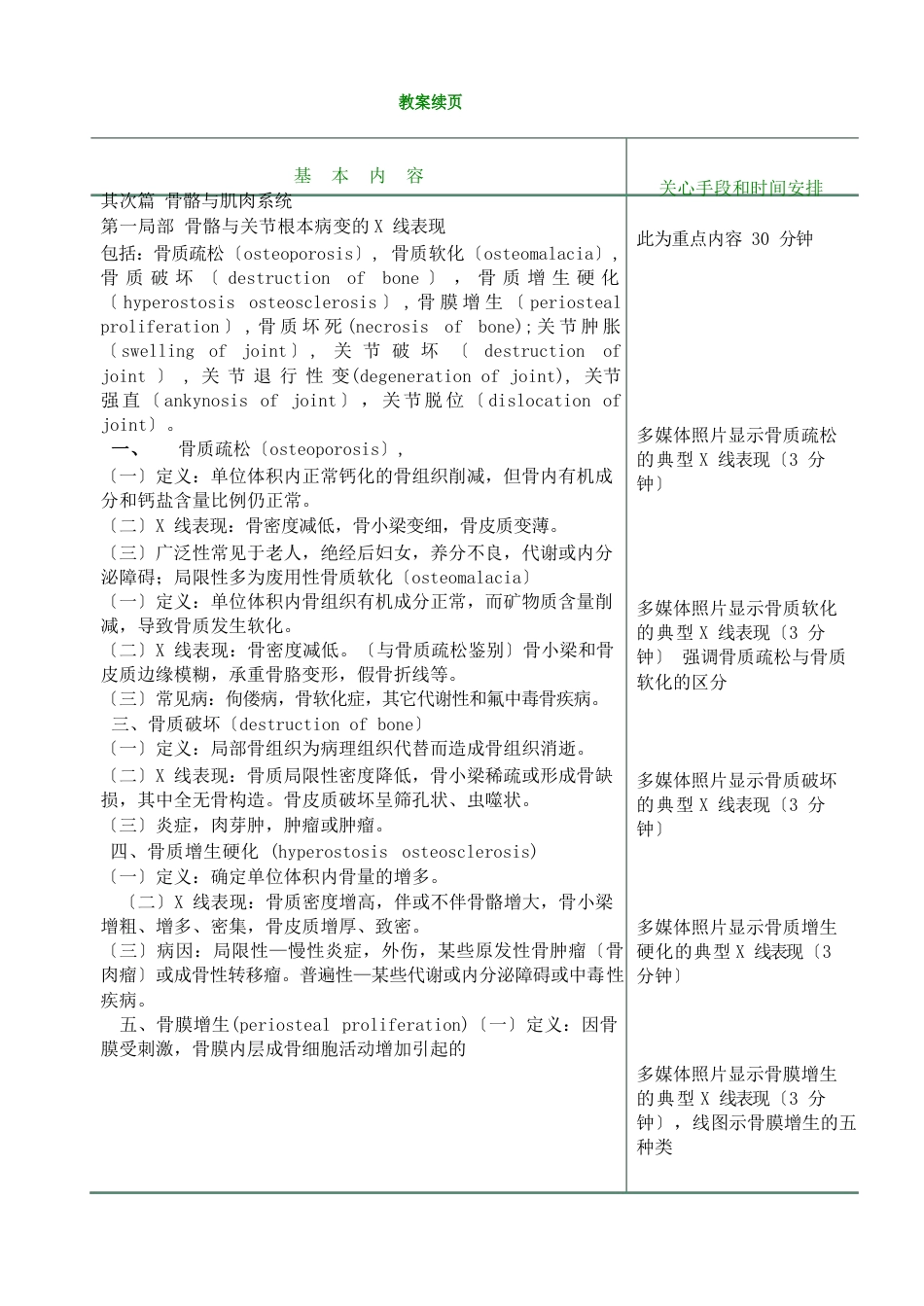 《医学影像学》骨骼与肌肉系统教案_第2页