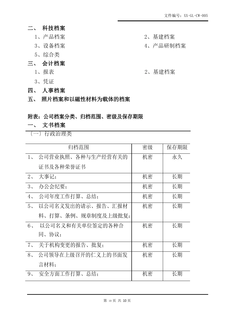 005档案分类管理制度_第2页