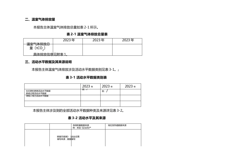 11电力行业-发电企业历史碳排放报告模板_第3页