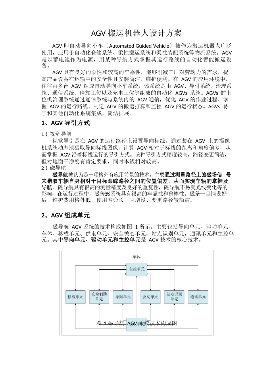 AGV磁导航设计方案_第1页