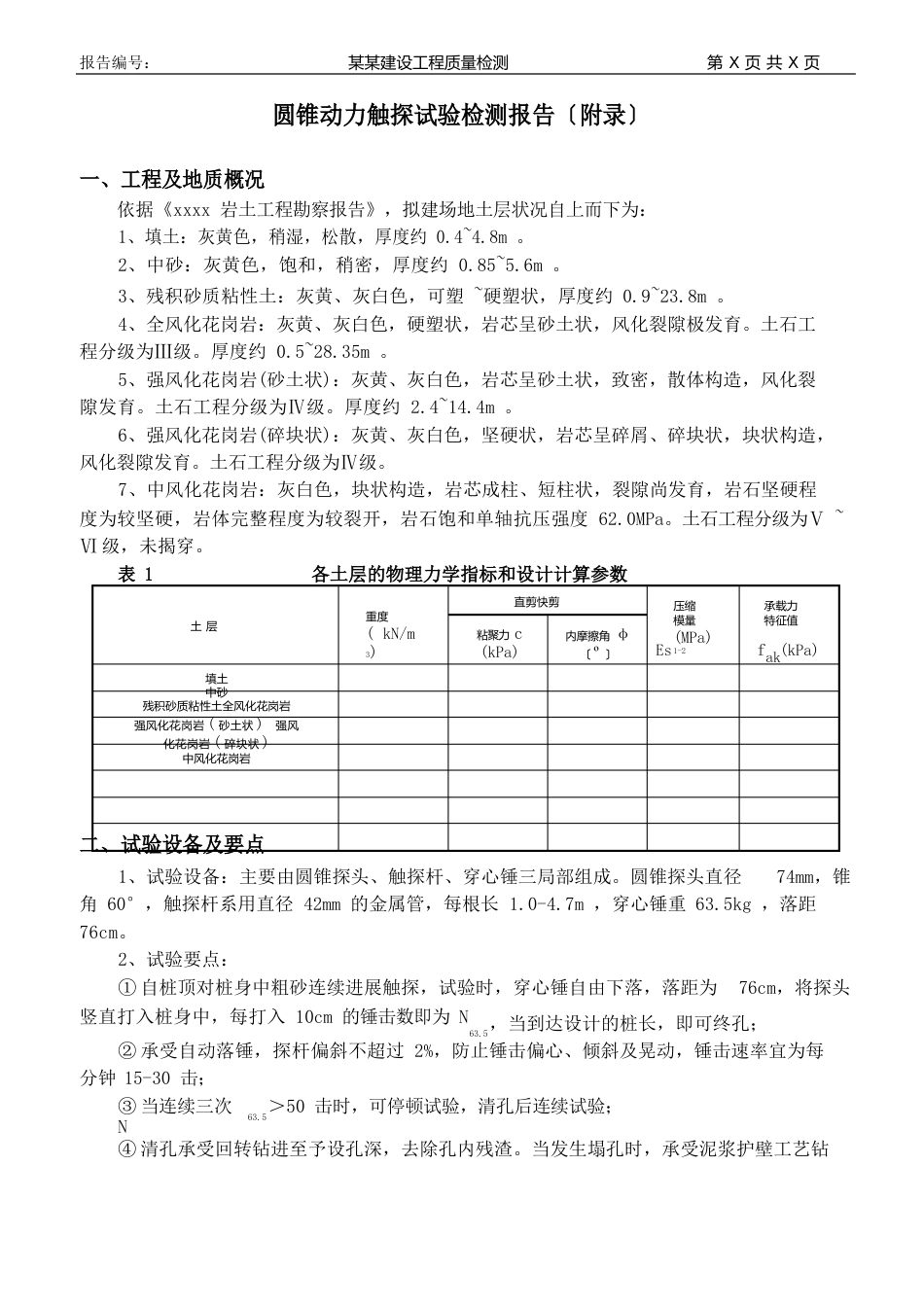 6132C圆锥动力触探试验检测报告模板_第3页