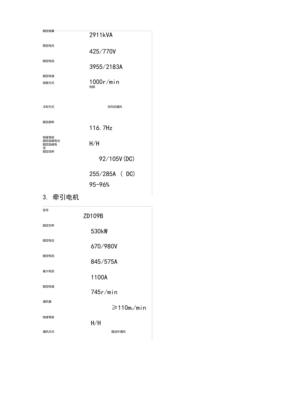 DF4D型内燃机车主要技术参数_第3页