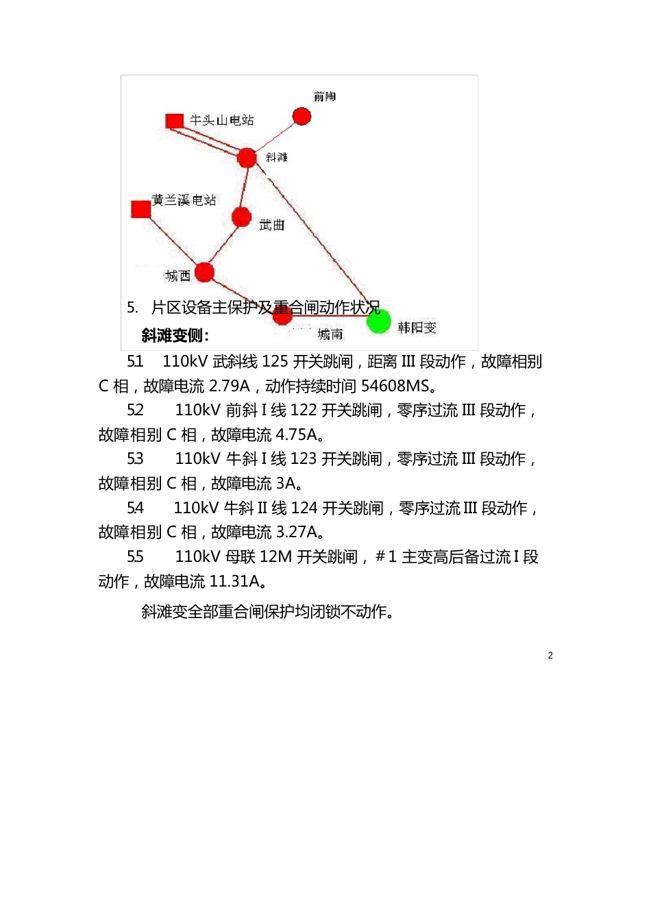 110kV线路断线故障分析专题报告_第2页