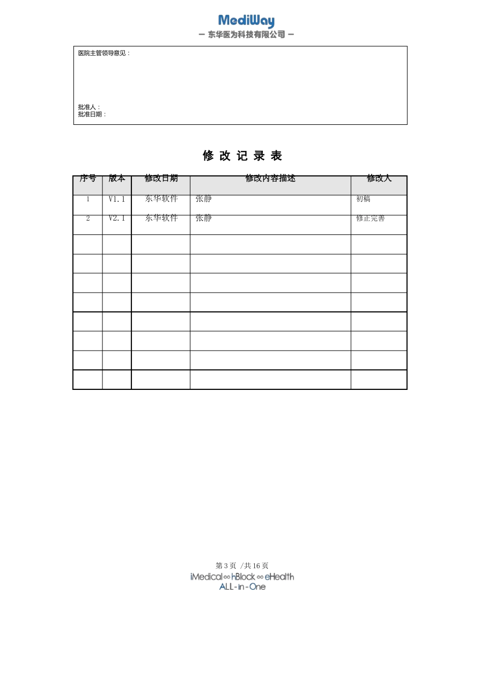 HIS信息管理系统护理病历系统需求调研分析报告_第3页