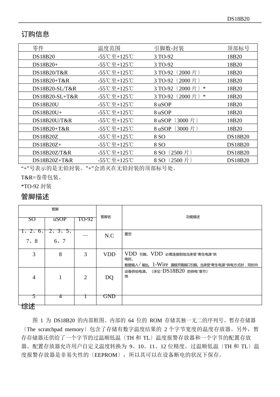 DS18B20数据手册-中文版_第2页