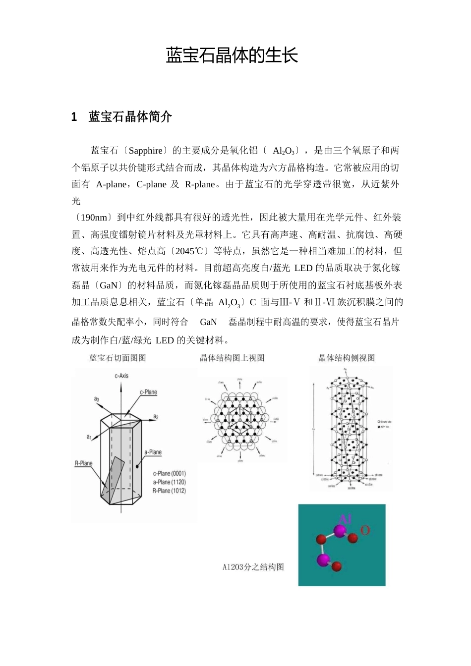 2213蓝宝石晶体的生长_第1页