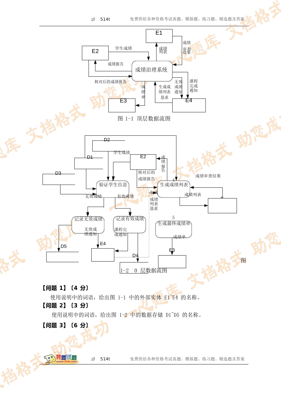 2023年上半年全国计算机技术与软件专业技术资格(水平)考试软件设计师下午试_第3页