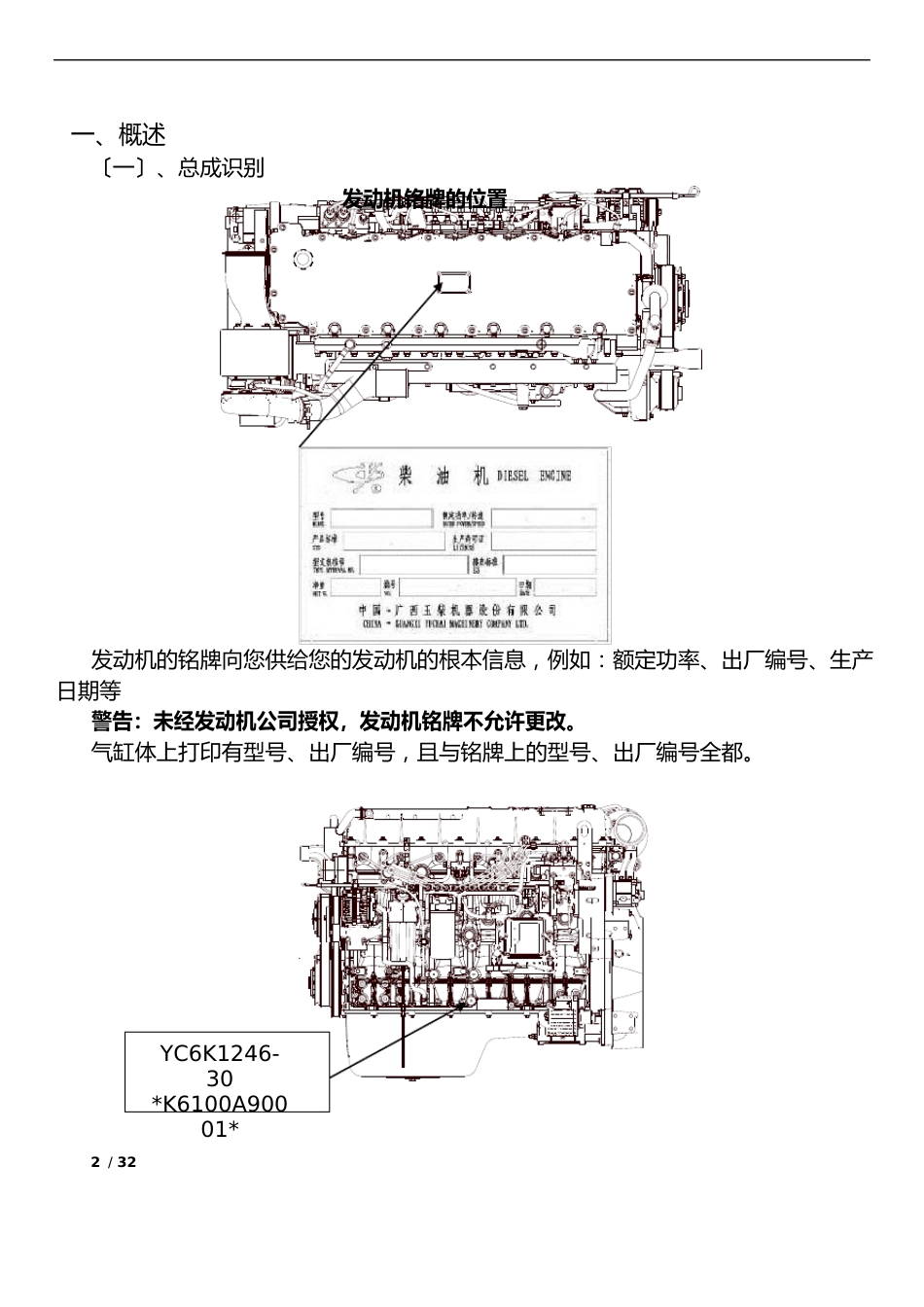 1-3-YC6K12系列发动机维修手册_第2页