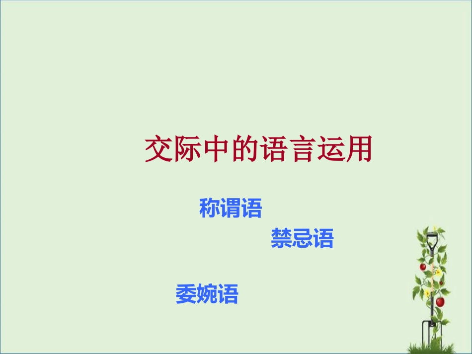 《交际中的语言运用——称谓语、禁忌语、委婉语》课件1-(1)解析_第1页