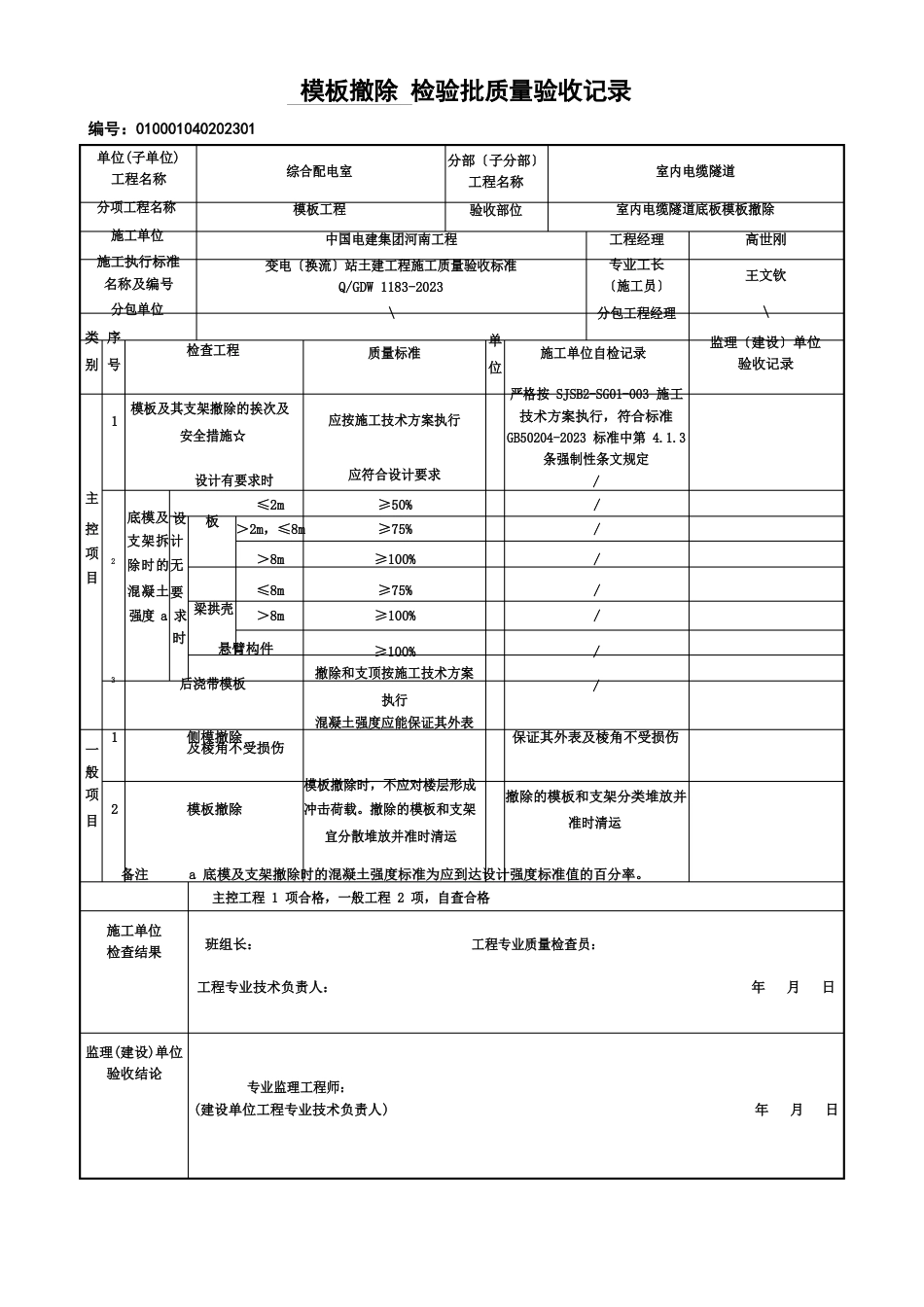 07室内电缆隧道底板模板拆除_第2页