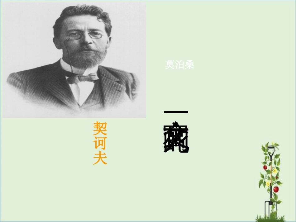 《一个文官的死》公开课_第1页