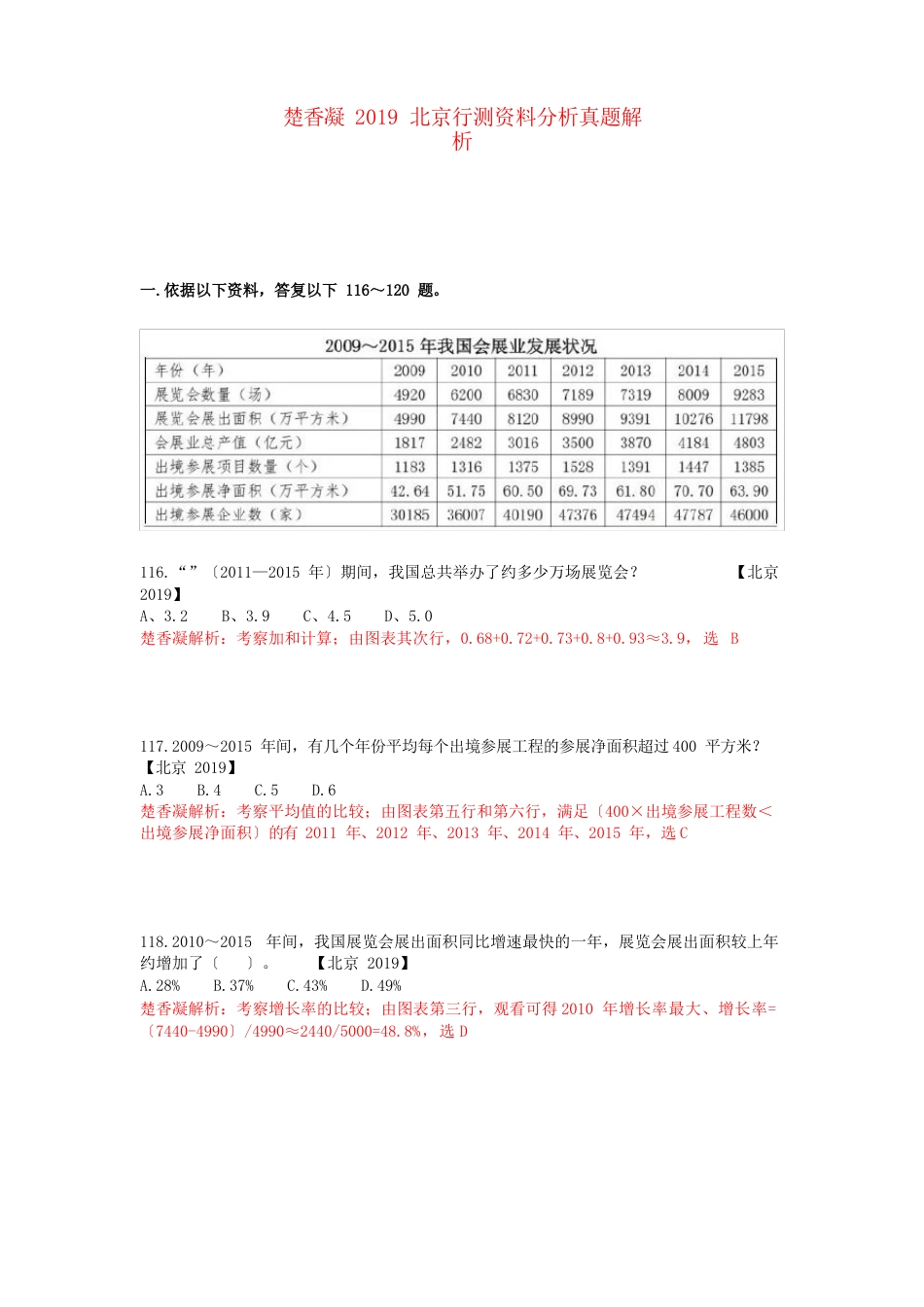 2023年北京行测资料分析真题解析_第1页