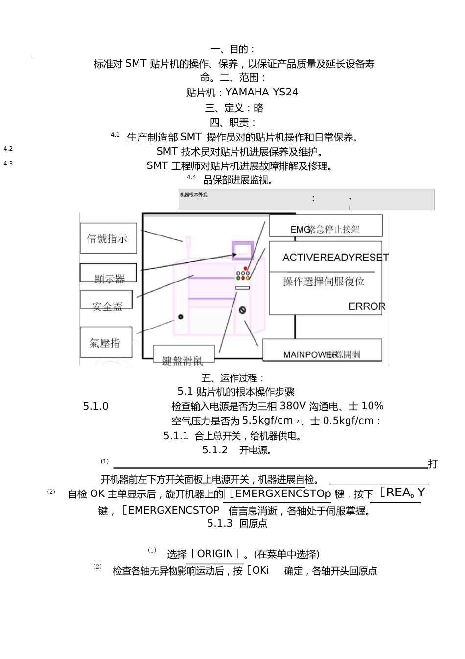 YS24贴片机操作指导手册_第1页