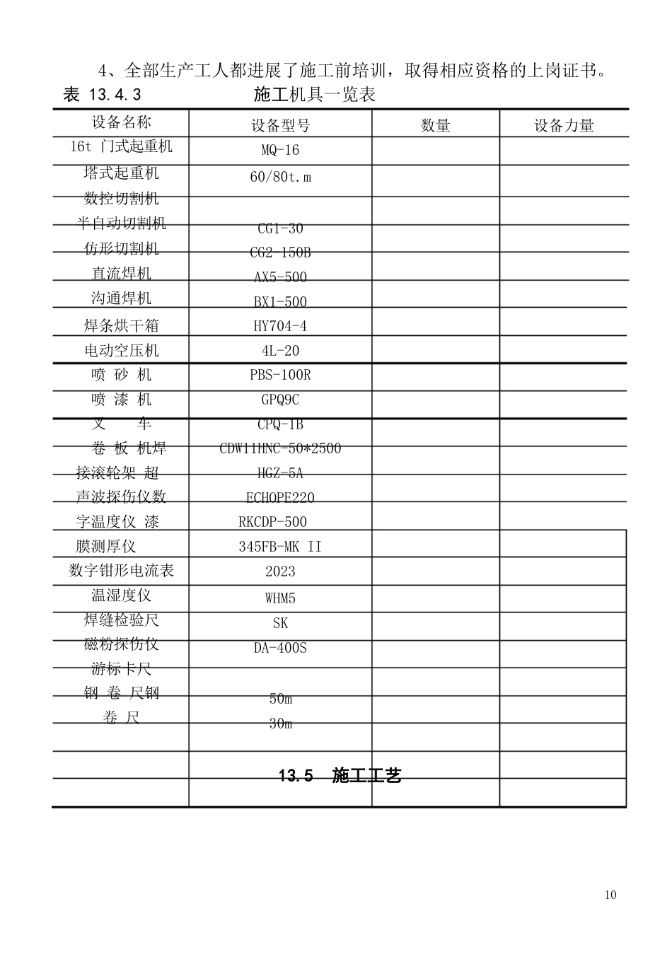 13钢桁架制作工艺标准_第3页