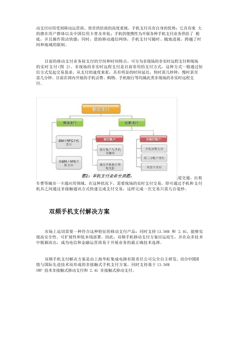 13.56M和2.4G双频手机移动支付解决方案_第2页