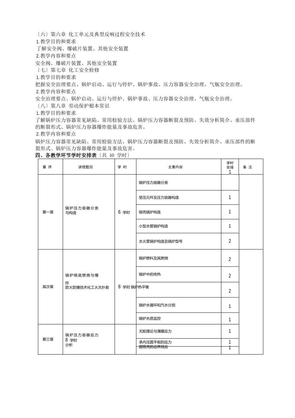 《化工安全技术》课程教学大纲_第2页