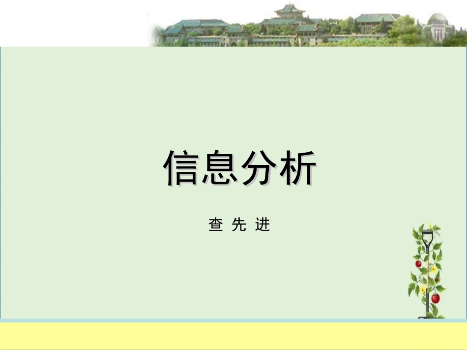 06-领域信息分析(信息分析课件)_第1页