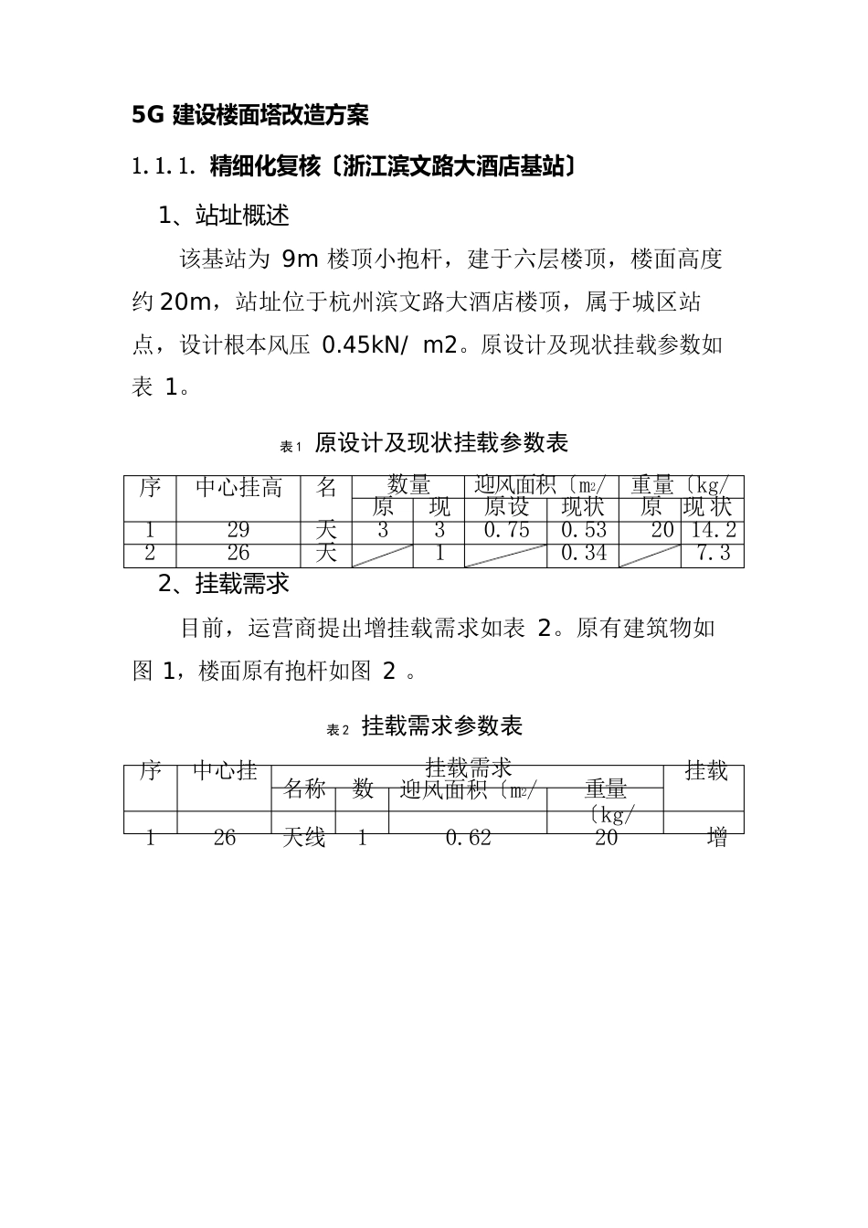 5G建设楼面塔改造方案_第1页