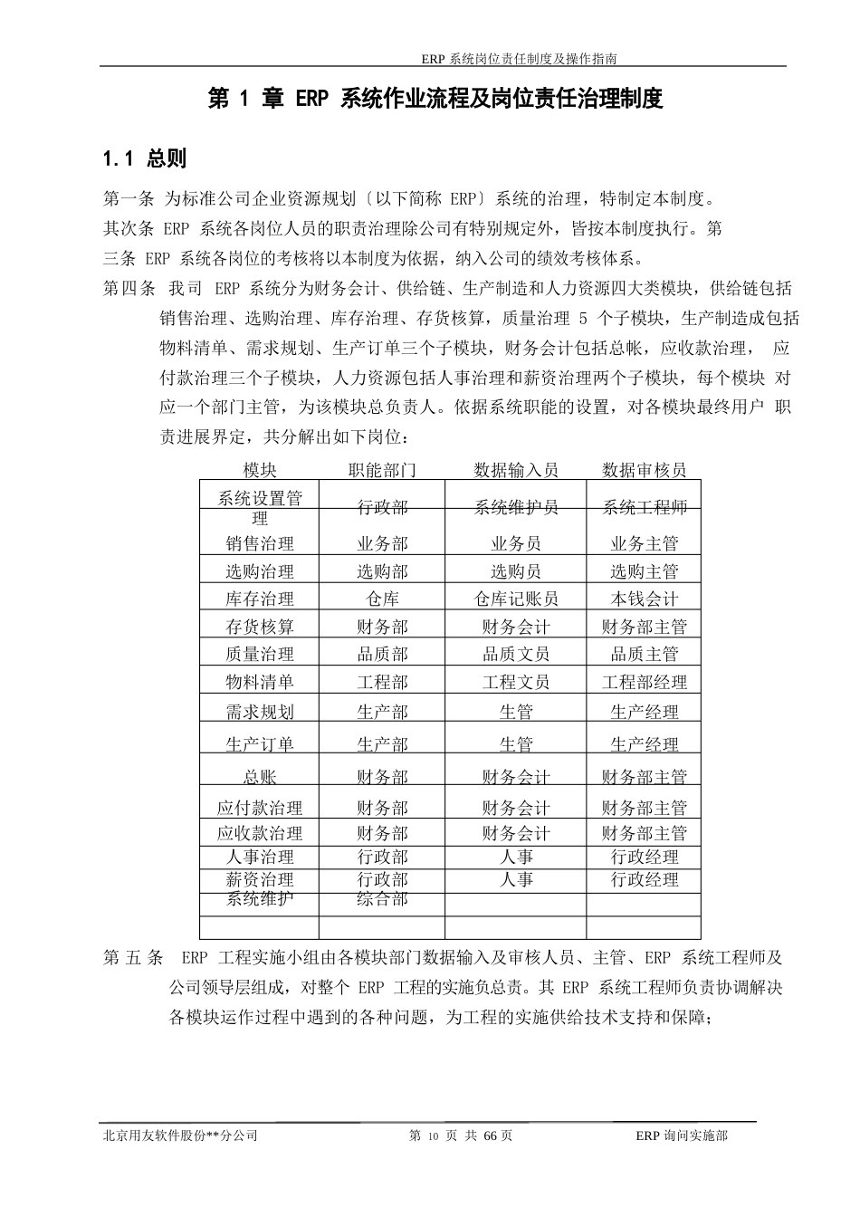 10ERP系统岗位责任制度及操作指南_第1页