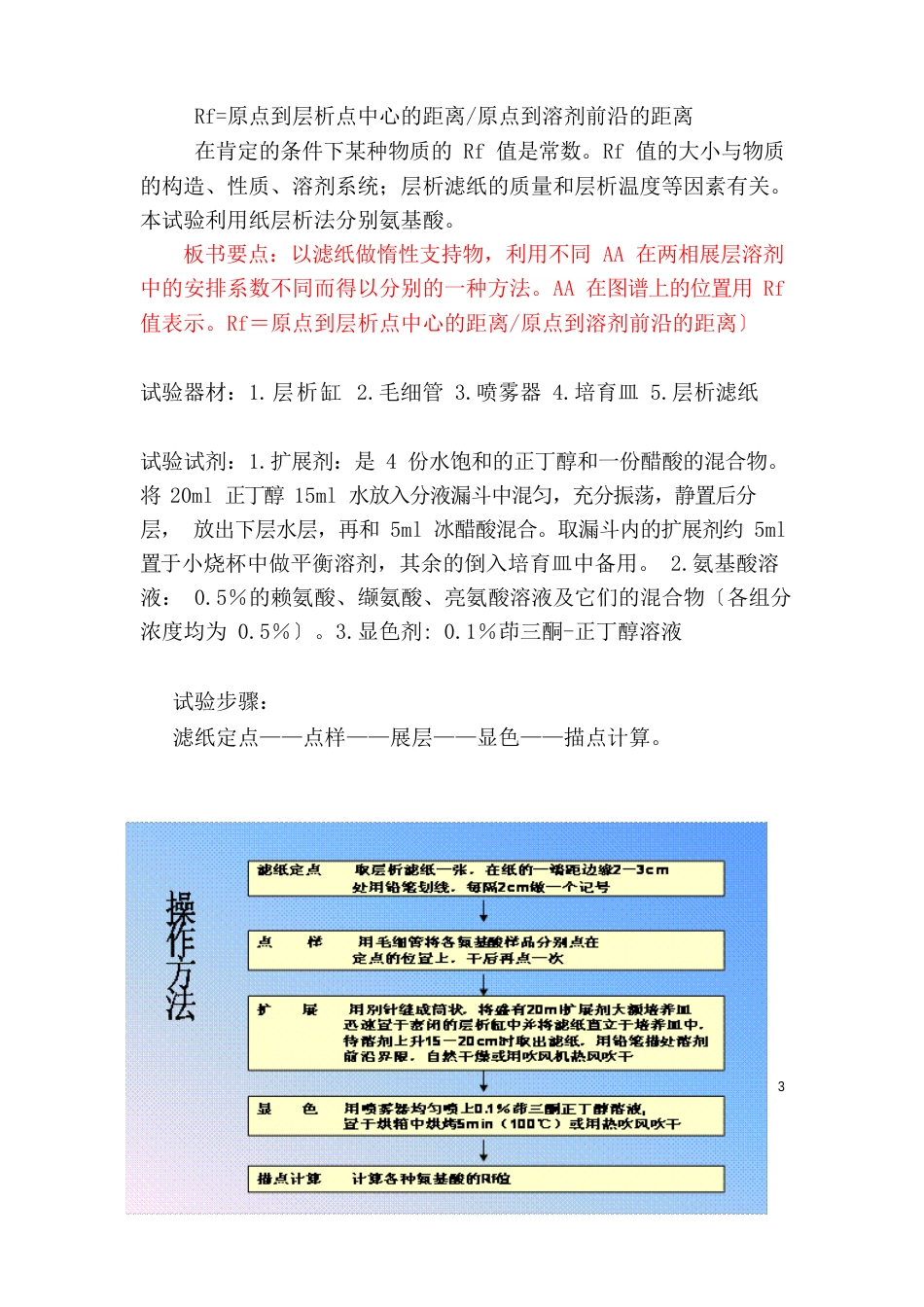 1+氨基酸的分离鉴定——纸层析法+_第3页