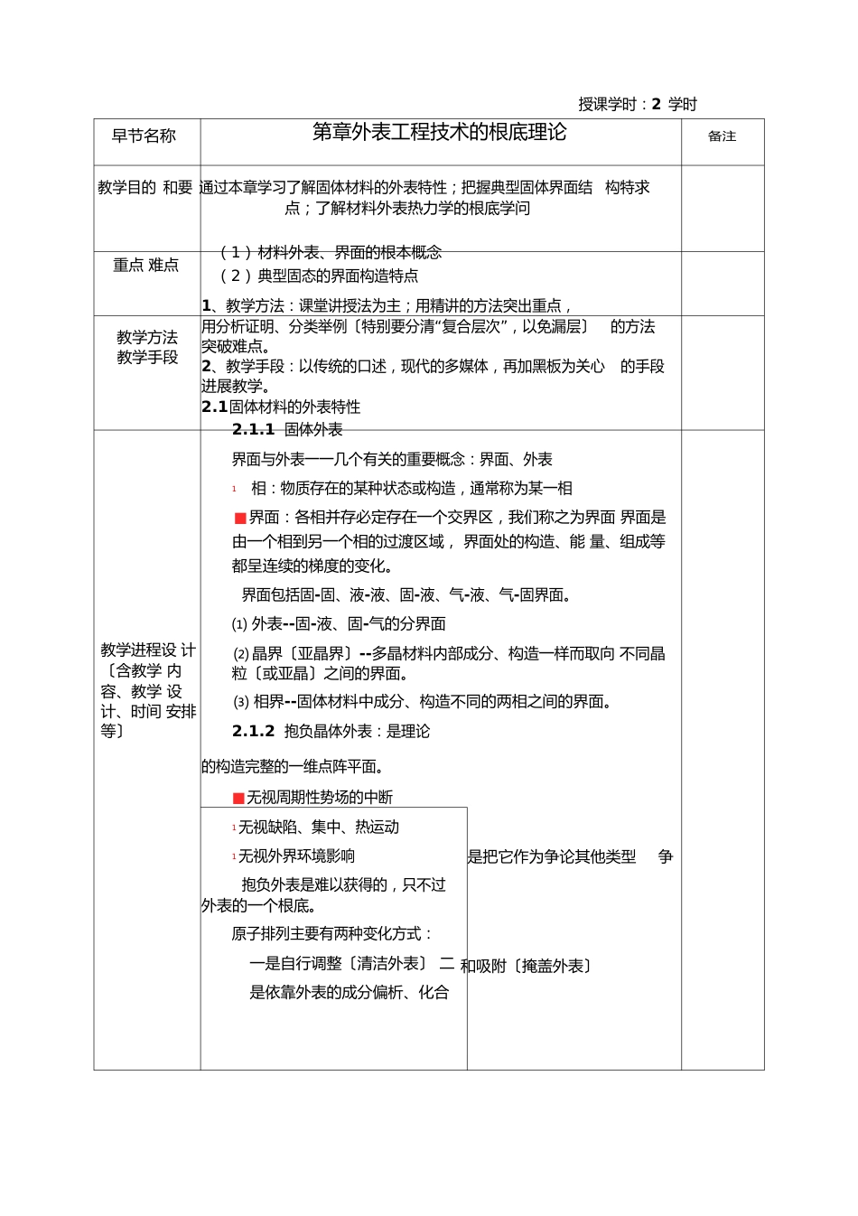 02-教案-表面技术概论-表面基本理论_第1页